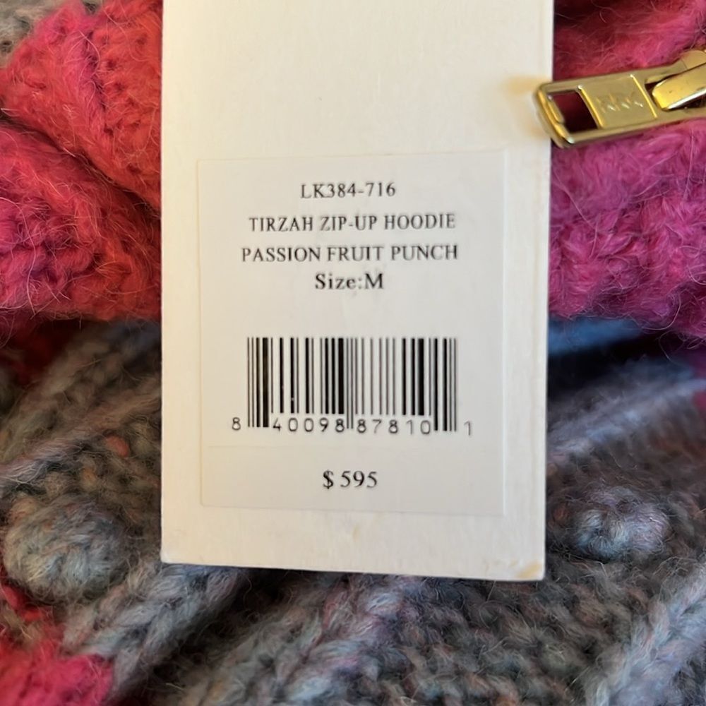LoveShackFancy Pink and Gray Cardigan Sweater - Picture 14 of 14